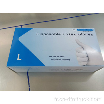 Gants d&#39;examen en latex non poudrés ou poudrés